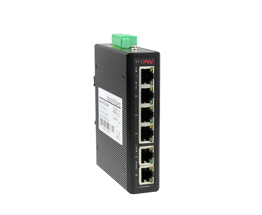 10/100M 6-port industriel bt commutateur PoE