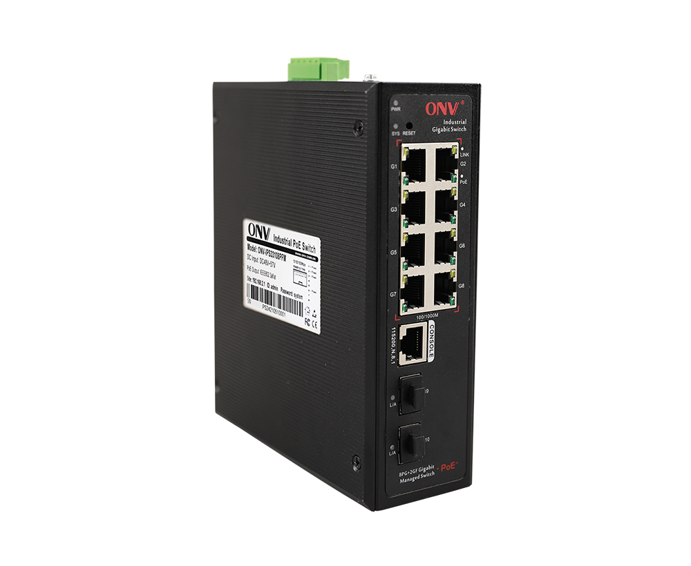 Gigabit 10 ports L2 géré commutateur industriel bt PoE