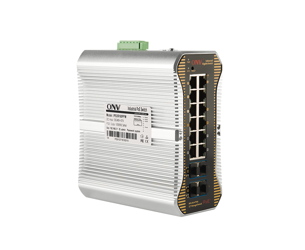 Commutateur industriel contrôlé par L2 de la liaison montante 10G 16-port PoE
