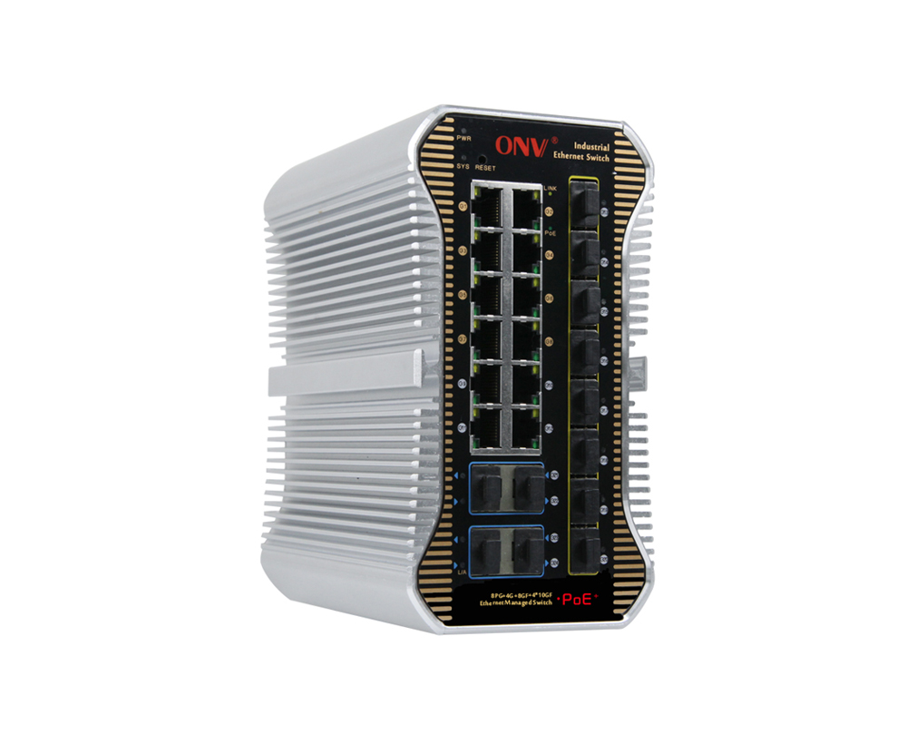 10G la liaison montante 24-port L3 a contrôlé le commutateur PoE industriel
