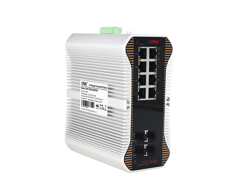 10G la liaison montante 12-port L2 a contrôlé le commutateur industriel de PoE