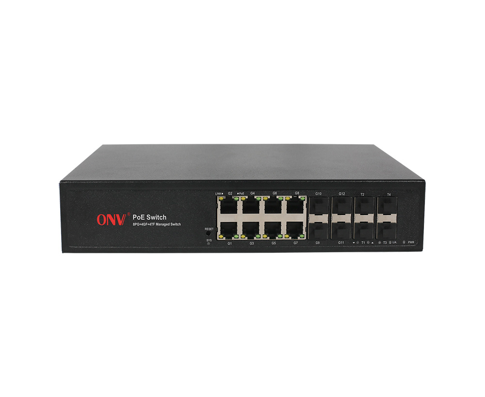 10G uplink 16 ports L2 géré commutateur PoE
