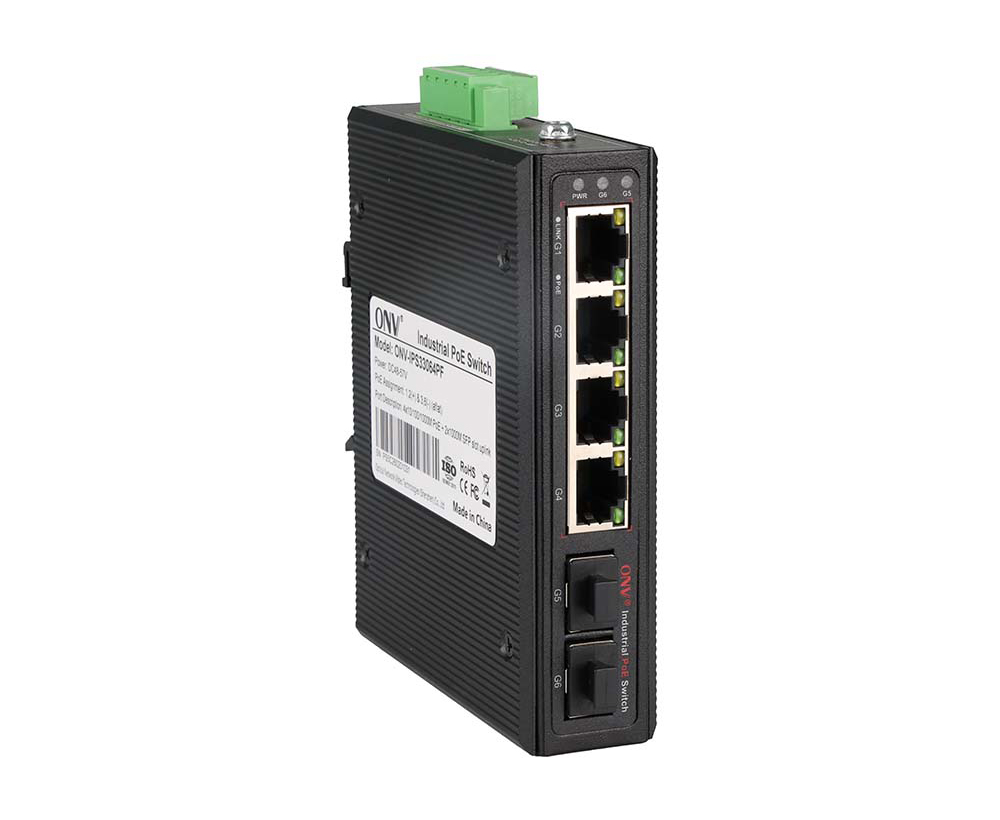 Switch PoE industriel Gigabit 6 ports