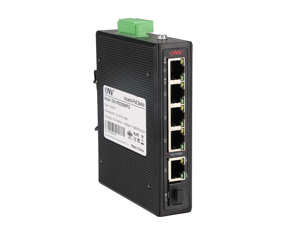 Switch PoE industriel Gigabit 6 ports