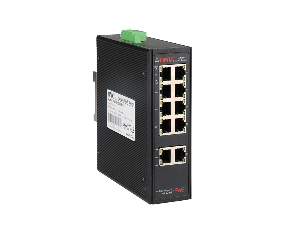 Switch PoE industriel Gigabit 10 ports