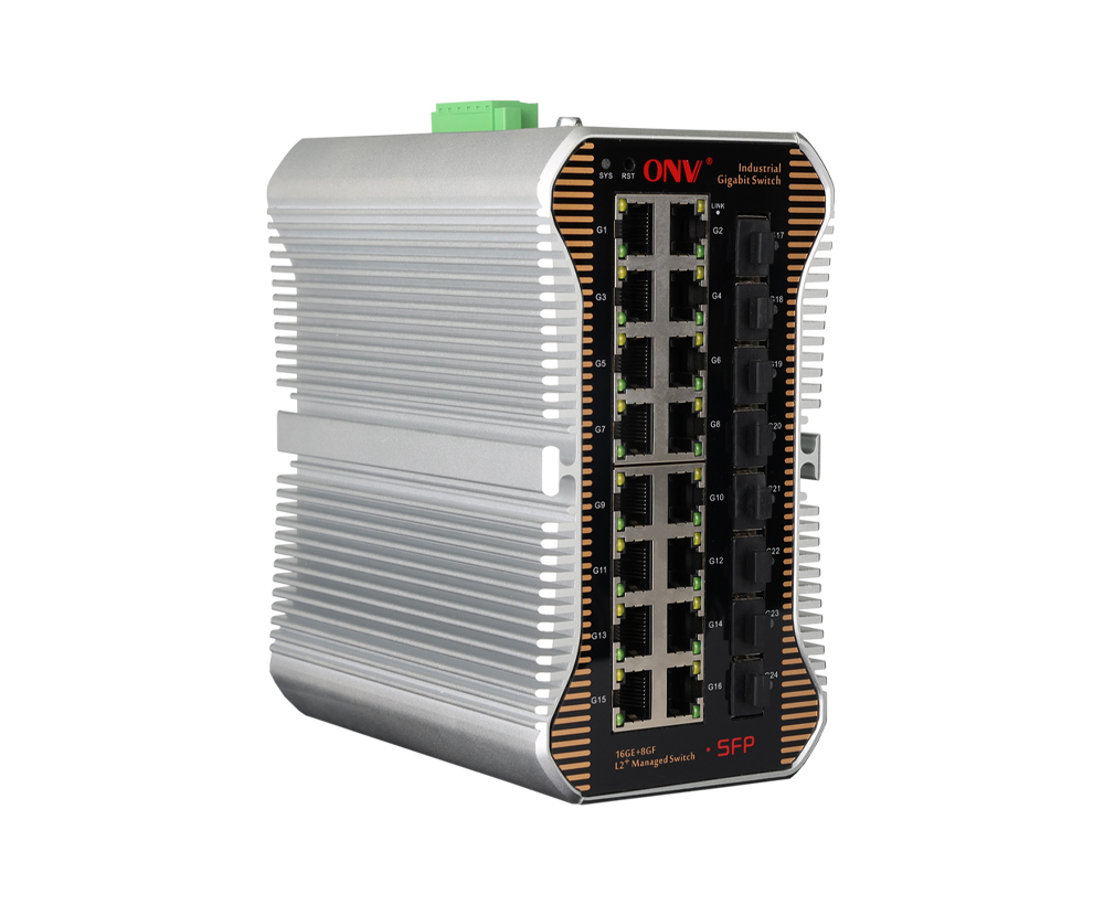 Commutateur Ethernet industriel géré Gigabit 24 ports L2